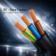 Kabel zasilający | wtyczka kątowa SCHUKO CEE 7/7 (E/F) | IEC C13 | 3x0.5mm2 | czysta miedź | 1.5m 