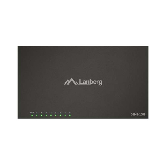 Switch DSM1-1008 8X 1GB/S niezarządzalny Gigabit Ethernet Desktop 12V ( obudowa metalowa) 