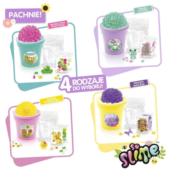 Zestaw kreatywny So Slime Kwiatowe Kreacje - doniczka fioletowa