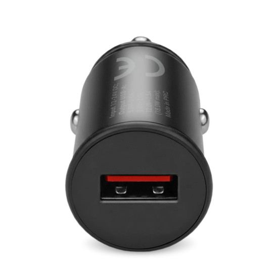 Ładowarka samochodowa CC-15QC QC3.0 18W 1XUSB + kabel USB-C 1m