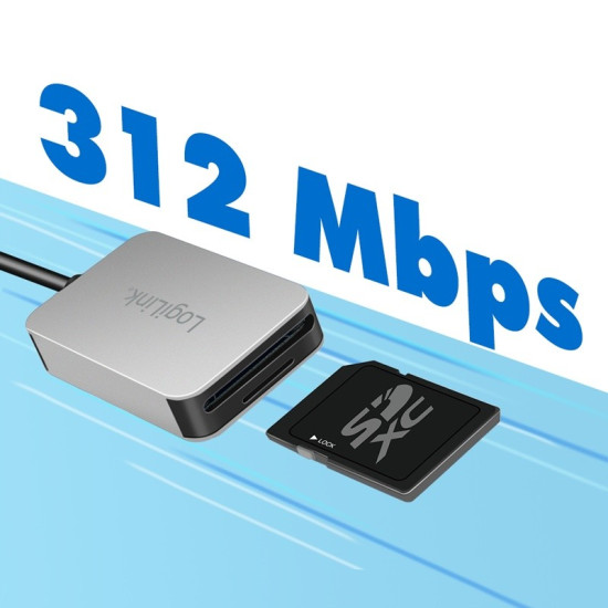 Czytnik kart USB3.2 Gen 1, SD/microSD, USB-C 