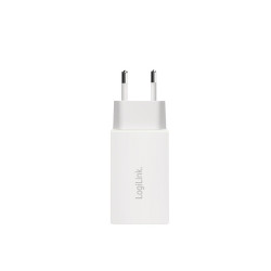 Ładowarka sieciowa 2x USB-C, 65W, biała 