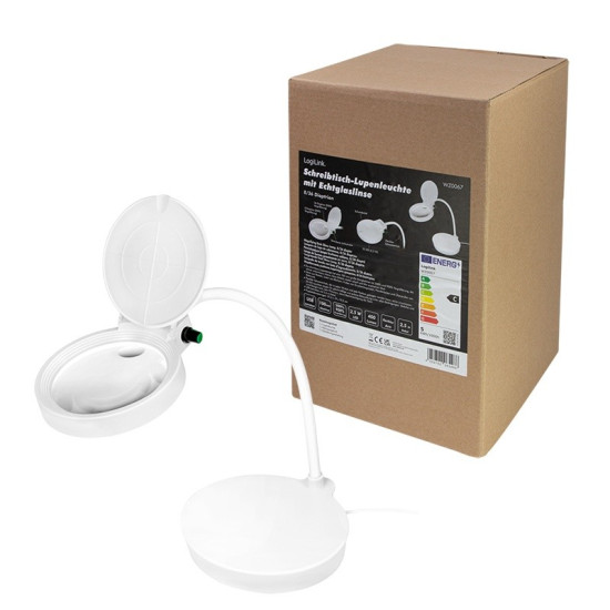 Szkło powiekszające z podstwą, 8i36 dioptrii 