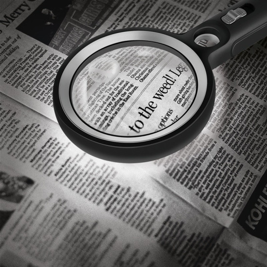 Szkło powiększające z oświetleniem, 5x/13x/20x 