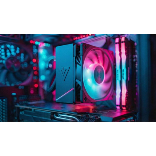 Chłodzenie powietrzne Volcano 0C T101 ARGB 120 czarne