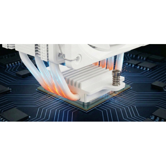 Chłodzenie powietrzne Volcano 0C T201 ARGB 120 białe