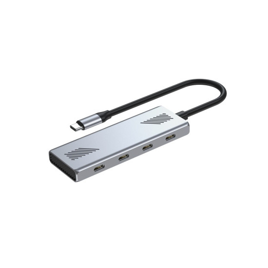 HUB USB3.2 Gen2 typ C, 4 porty USB-C 