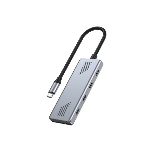 HUB USB3.2 Gen2 typ C, 4 porty USB-C 
