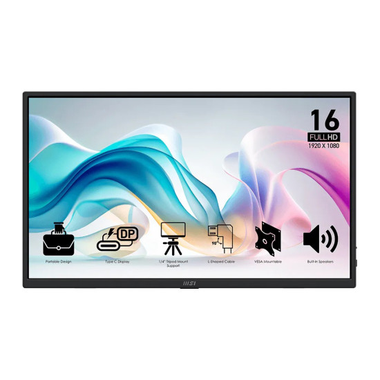 Monitor 15.6 cala PRO MP165 E6 LED/FHD/Flat/60Hz/czarny