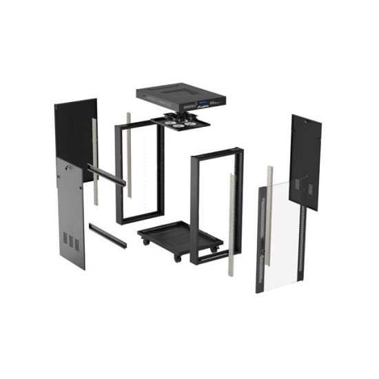 Szafa instalacyjna rack stojąca 19