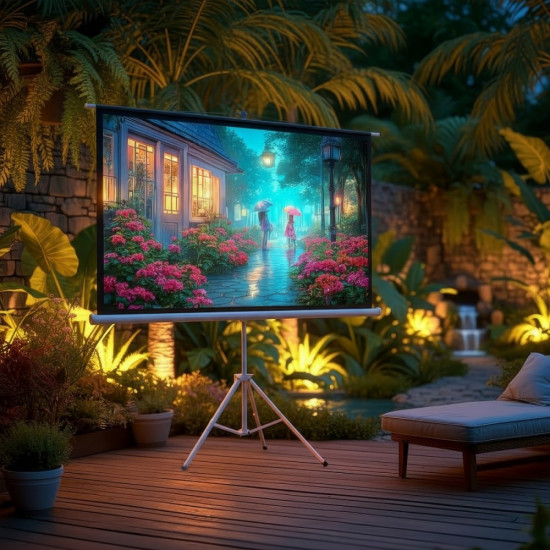 Ekran projekcyjny MC-595 na stojaku 100 4:3 200x150