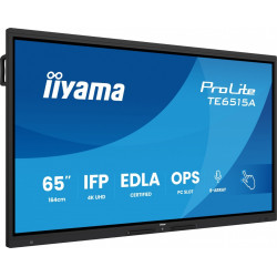Monitor interaktywny 65 cali TE6515A-B2AG VA,4K,40pkt,550cd,DeepContrast-IR+,     HDMI x2,DP,USB-C, 2 x 20W, OPS Slot x1, 5xUSB, 2xRJ45,8-Array,EDLA, 