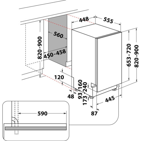 Zmywarka WSIO3T223PCEX 