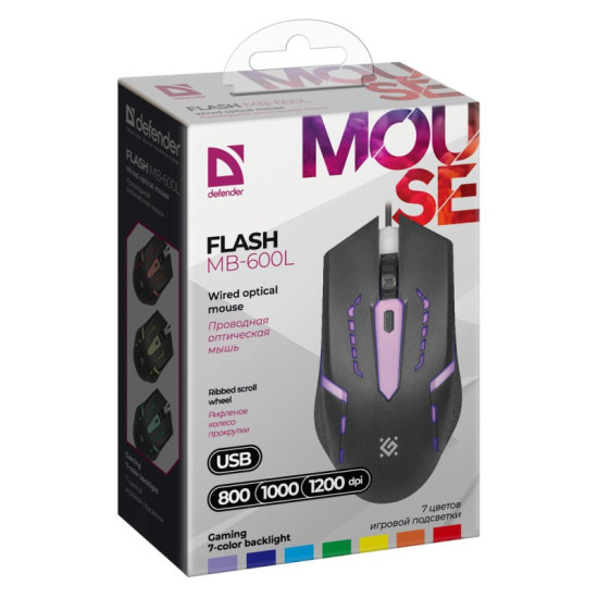 Mysz gamingowa przewodowa FLASH MB-600L 4P