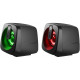 Głośniki komputerowe J1 2.0 6W LED USB czarne 