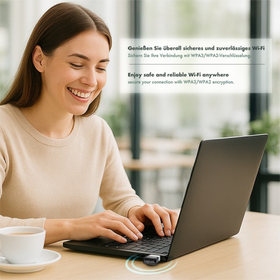 Adapter bezprzewodowy USB WLAN, 11ac, 650Mbit