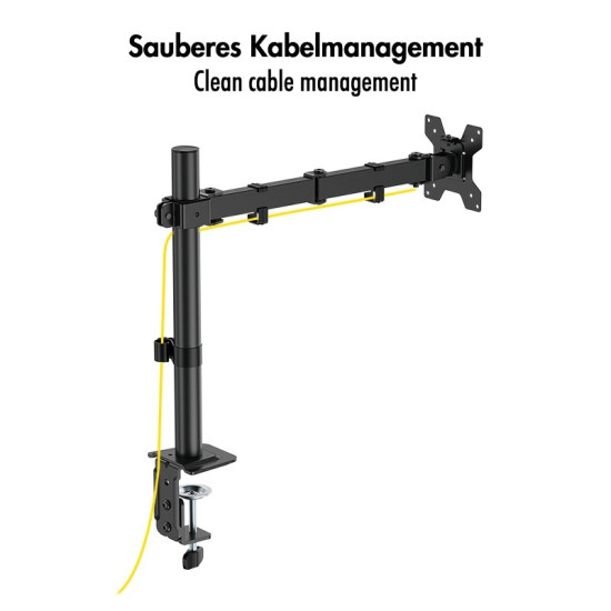 Uchwyt do monitora 17 - 32', max 10kg., stalowy 