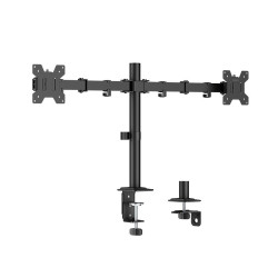 Uchwyt do monitora 2x 17-32',10kg max na ramie 