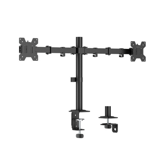 Uchwyt do monitora 2x 17-32',10kg max na ramie 