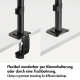 Uchwyt do monitora 2x 17-32',10kg max na ramie 