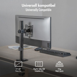 Uchwyt na monitor 17-32 ', 9kg max, czarny 
