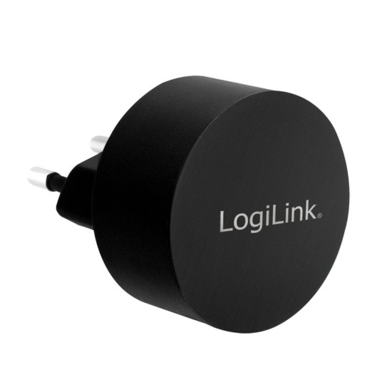 Ładowarka sieciowa  2x USB-A, 10.5W, czarna 