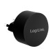 Ładowarka sieciowa  2x USB-A, 10.5W, czarna 