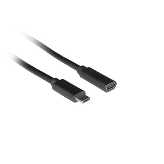 Przedłużacz USB-C M/F 3.1 0.5m czarny