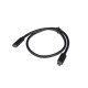 Przedłużacz USB-C M/F 3.1 0.5m czarny