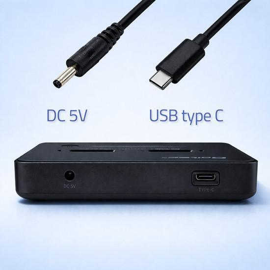 Stacja dokujšca dysków SSD M.2 NVMe | PCIe | USB-C | 20Gb/s |    DUAL 2x8TB | klonowanie offline 