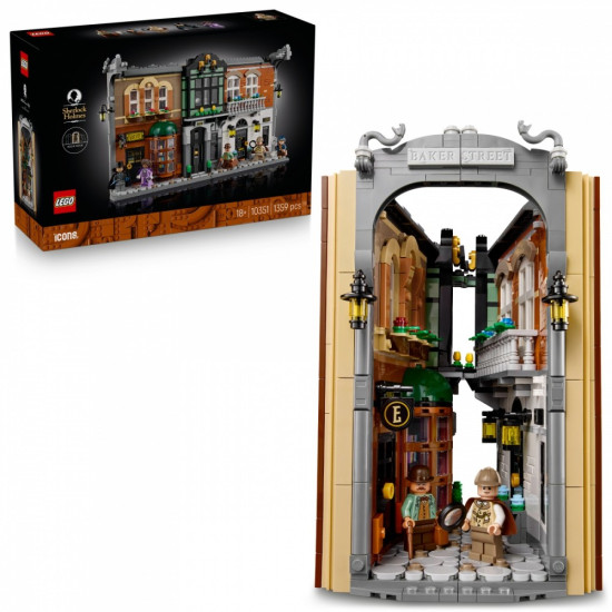 Klocki Icons 10351 Sherlock Holmes: Book nook
