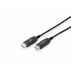 Kabel połączeniowy hybrydowy HDMI AOC | HDMI-A męski-męski | HDMI 2.1 | UHD-2 8K@60Hz | 48Gbps |HDR, eARC, HDCP 2.2, CEC | 70m