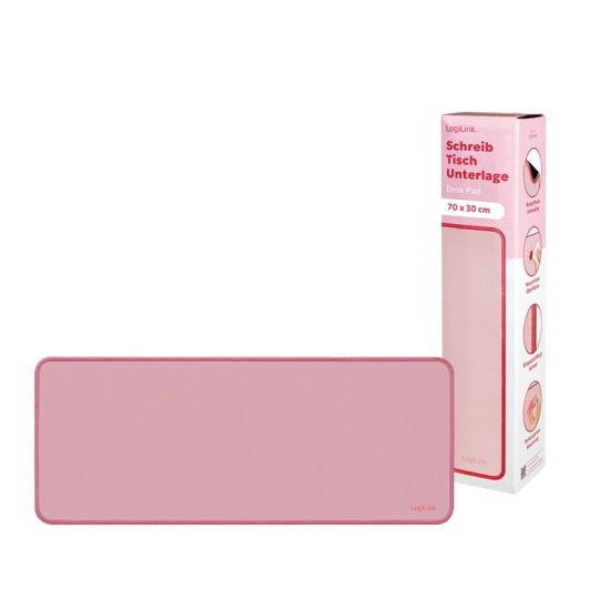 Podkładka na klawiaturę i mysz, XXL, różowa 