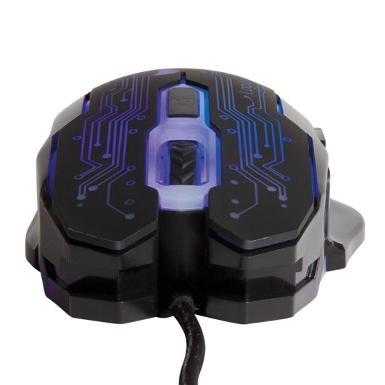 Mysz USB dla graczy, 2400 DPI, czarna