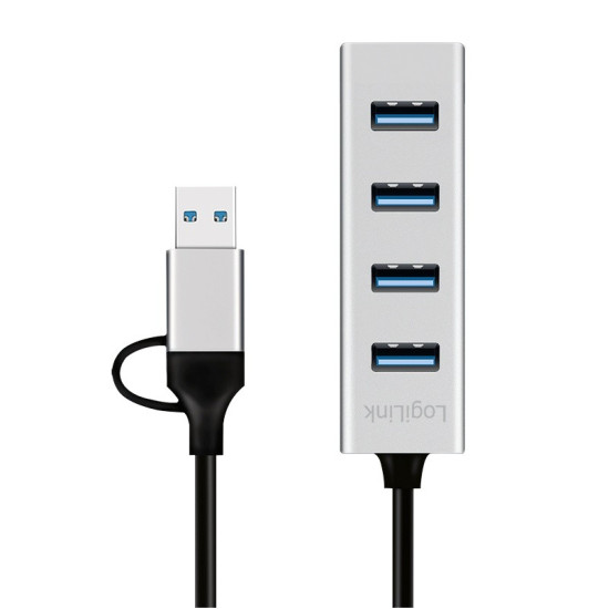 Hub USB3.0 4-porty USB- A 5Gbit/s 