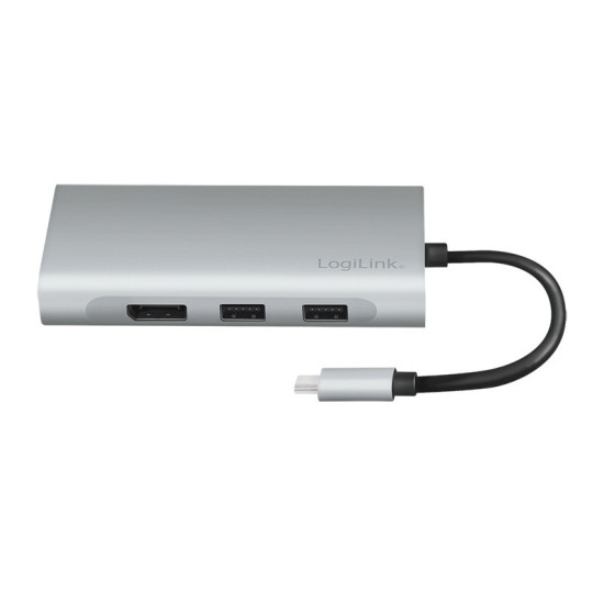 Stacja dokująca USB3.2 ,USB-C, 8-portow, PD 