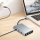Stacja dokująca USB3.2 ,USB-C, 8-portow, PD 