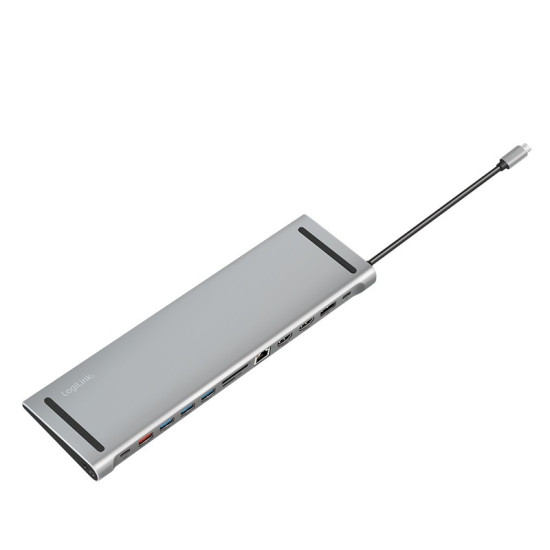 Stacja dokująca USB3.2 ,USB-C,12-portów, PD 