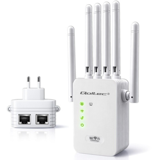 Wzmacniacz syganłu WiFi 6 | Repeater | Access Point | AX1200 Mb/s| 6 anten | 2xRJ45 | 128MB 