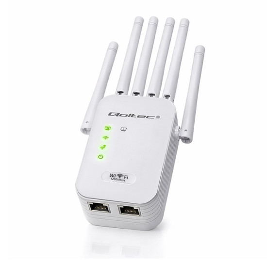 Wzmacniacz syganłu WiFi 6 | Repeater | Access Point | AX1200 Mb/s| 6 anten | 2xRJ45 | 128MB 