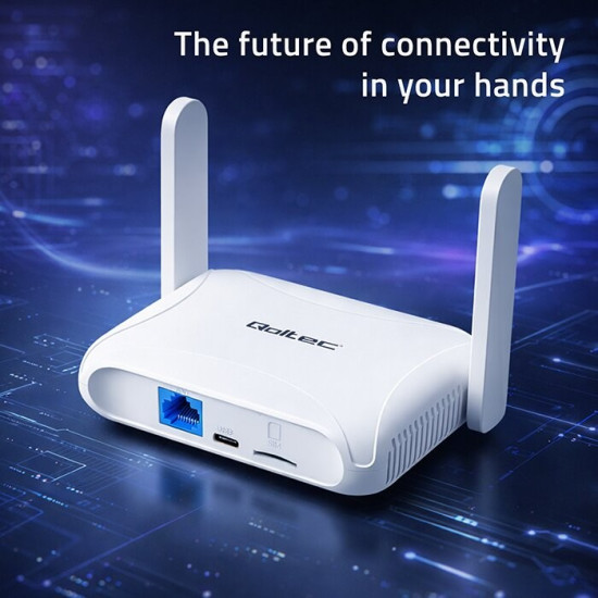 Router Home&Travel 4G LTE WiFi 6 | AX300 | 2.4GHz | Dual Antena |USB-C | Micro SIM 