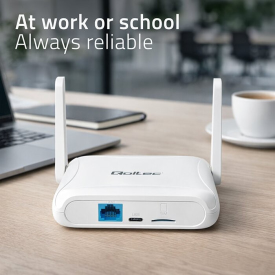Router Home&Travel 4G LTE WiFi 6 | AX300 | 2.4GHz | Dual Antena |USB-C | Micro SIM 