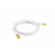 Patchcord kat.6a s/ftp lszh cu 0.5m biały fluke passed 