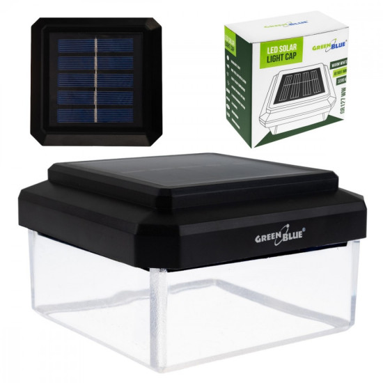 Lampa solarna LED na słupek GB128 WW 100x100 mm 3200K