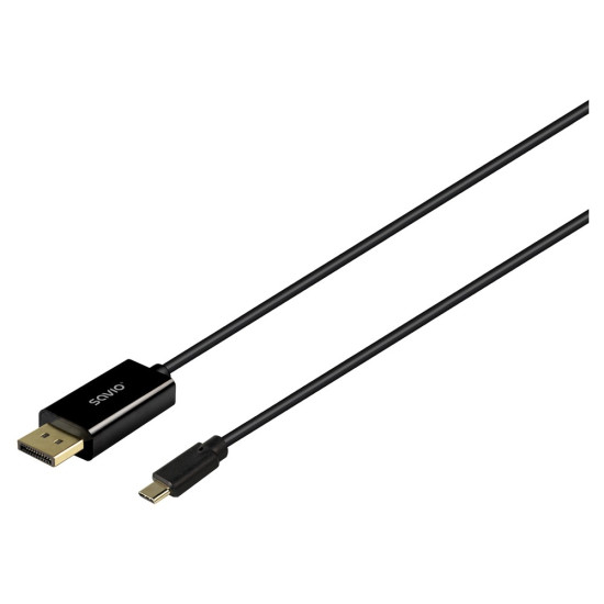 Kabel USB-C do Display Port CL-207 1.2, 2m 