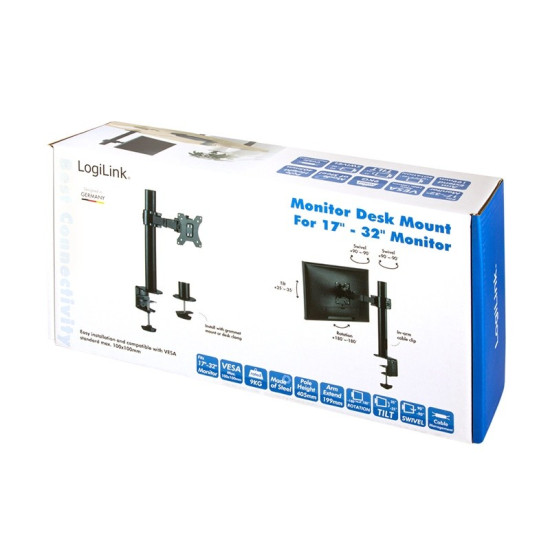 Uchwyt do monitora 17-32 cale, stalowy, maks. 9kg 