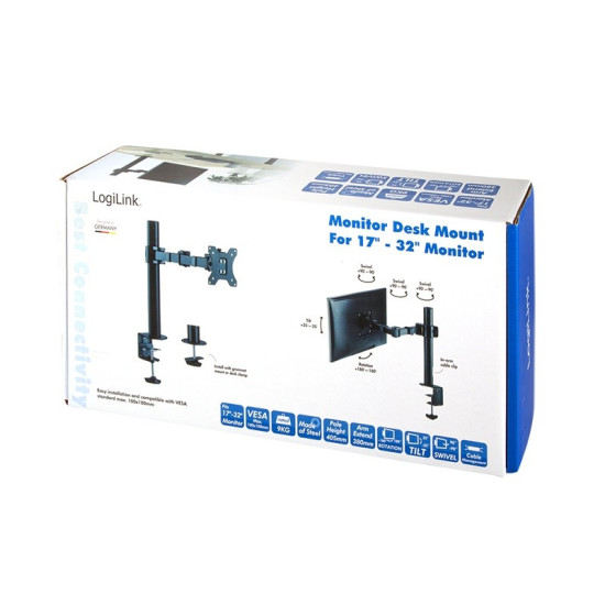 Uchwyt do monitora 17-32 cale, stalowy, maks. 12kg 