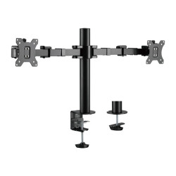 Uchwyt na 2 monitory,17 -32 cale, ramie 380mm,2x12kg 