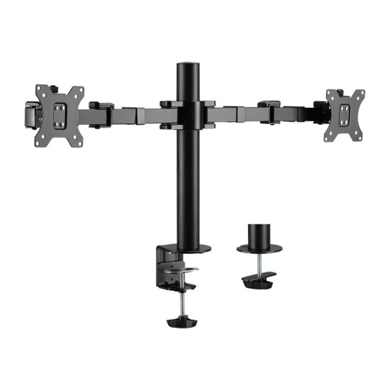 Uchwyt na 2 monitory,17 -32 cale, ramie 380mm,2x12kg 