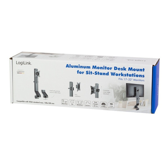 Uchwyt do monitora, VESA ,17-32 cali, max.8kg 